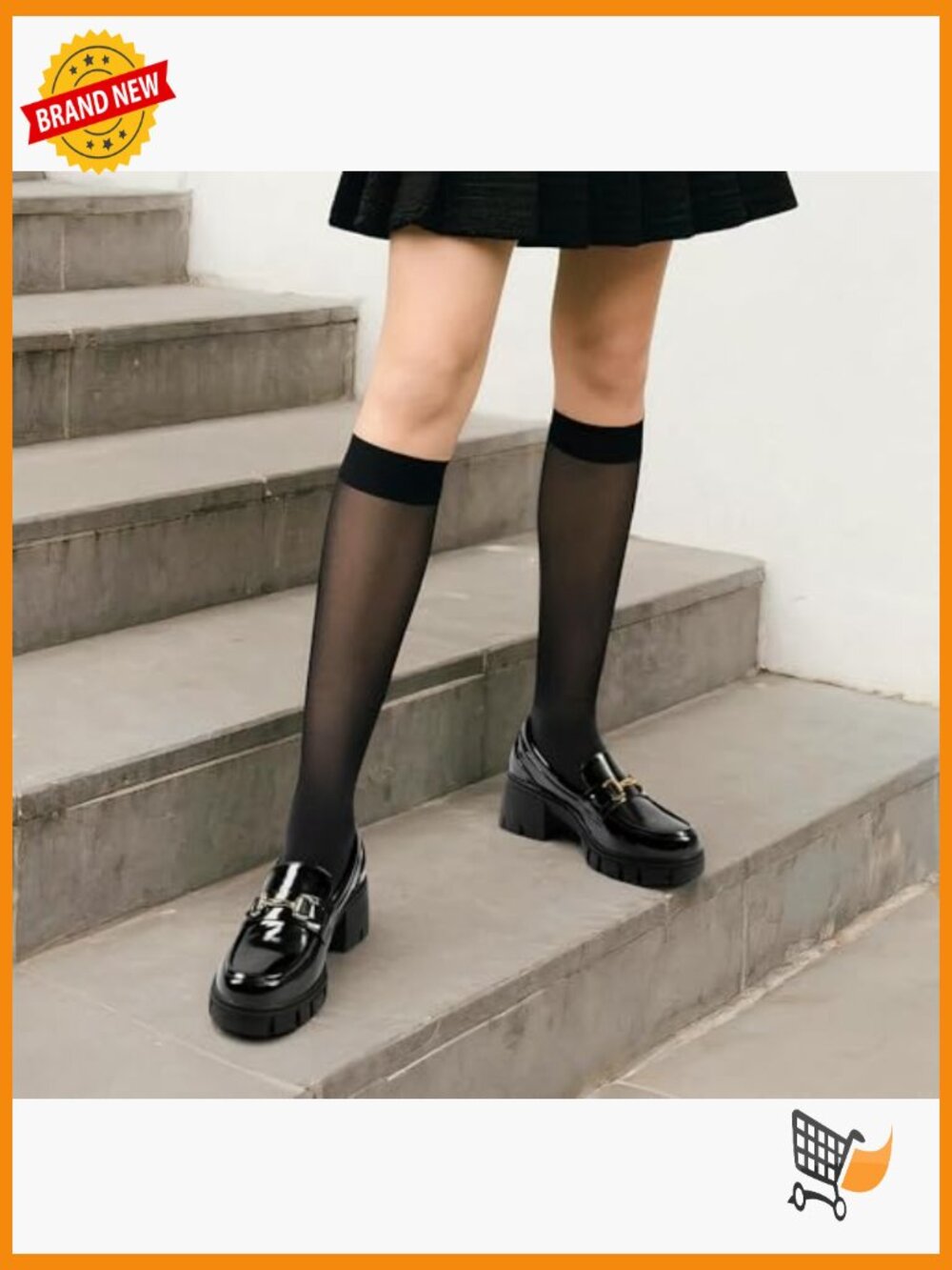 Women's Platform Chunky Loafers with Horse-bit Detail - Picture 3 of 7
